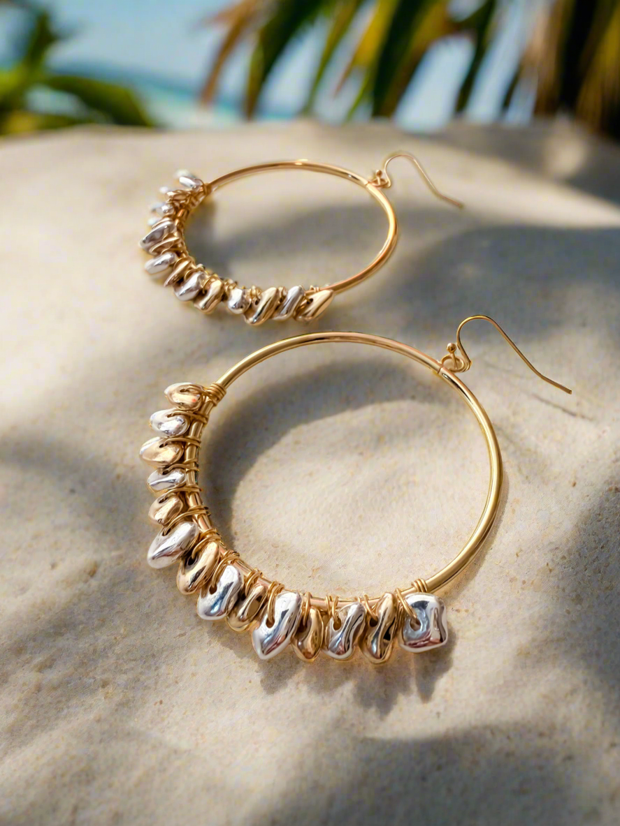 Mixed Metal Hoops
