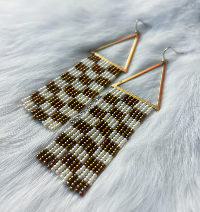 Woven Dawn Fringe Earrings