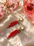 Cherry Blossom Mini Hoops