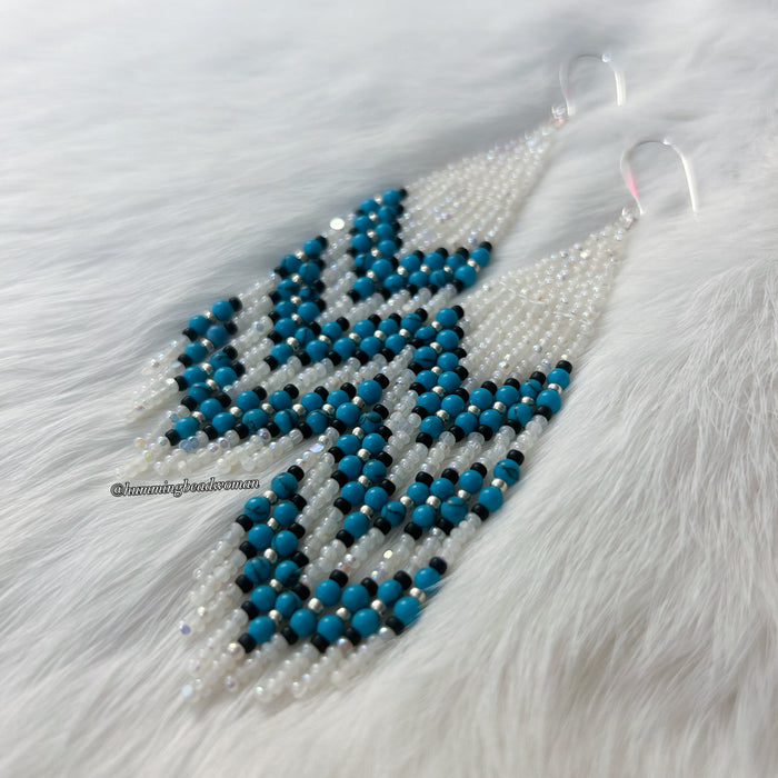 Turquoise Dream Fringe Earrings